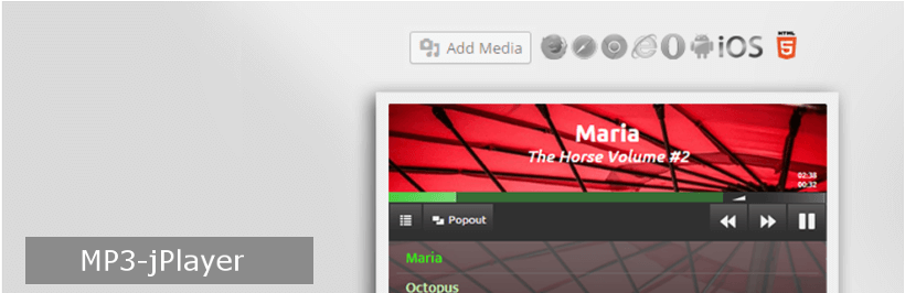 MP3-jPlayer HTML5 audio player plugin