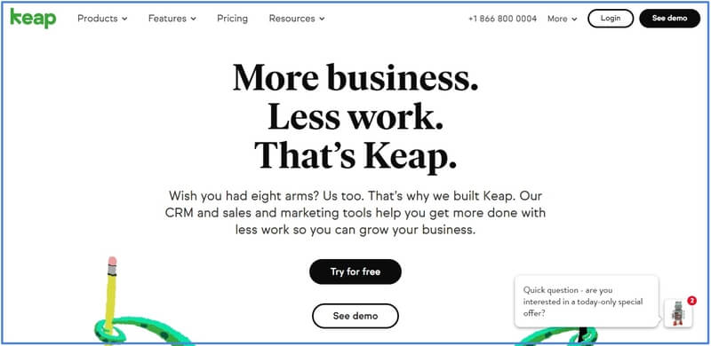Keap Best Email Marketing Software services