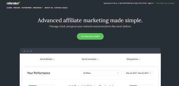 Refersion affiliate marketplace