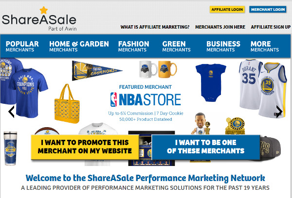 ShareASale best affiliate networks for bloggers