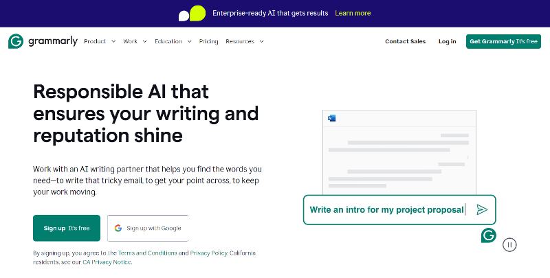 grammarly Free AI Tools for Digital Marketing