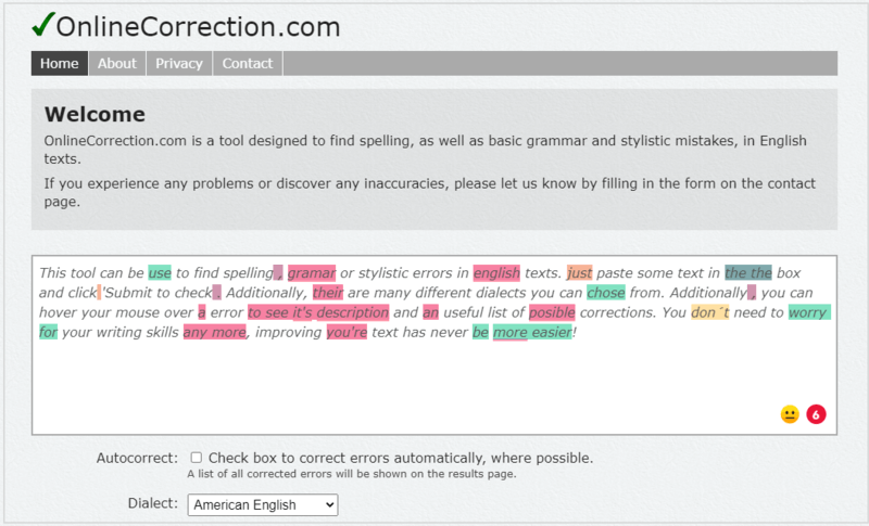 onlinecorrection
