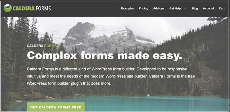 Caldera Forms best form builder plugins home page