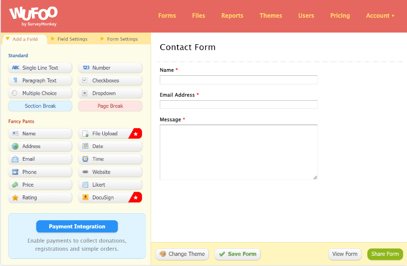 Wufoo form builder Google Forms Alternatives