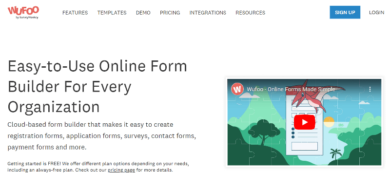 Wufoo Google Forms Alternatives