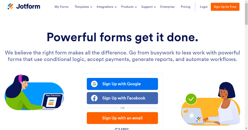 Jotform Best Online Form Builder Platforms