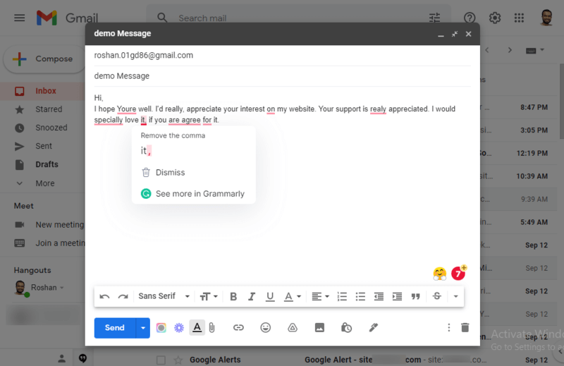 check-grammarly-on-gmail How to Check Grammar Mistakes Online For Free