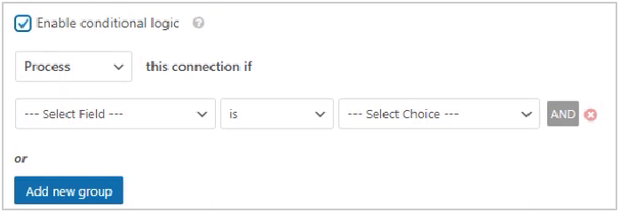 wpforms-select-salesforce-conditional-logic Connect WPForms and Sendinblue in WordPress