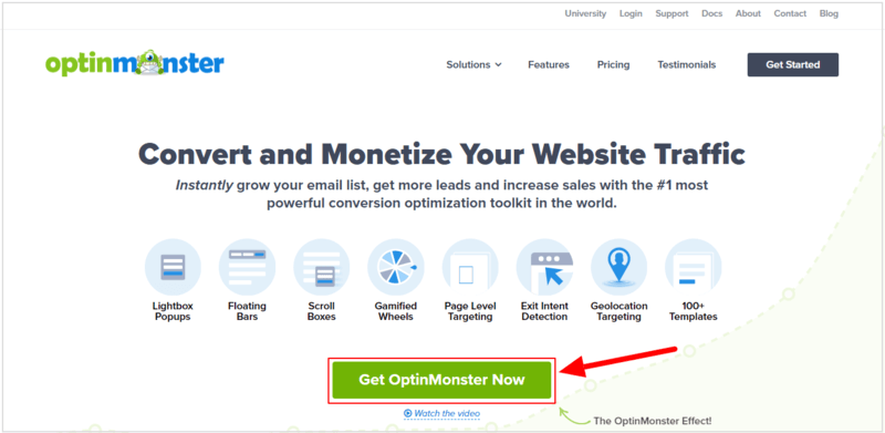 OptinMonster homepage