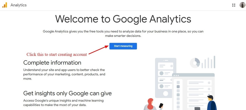 install Google Analytics page