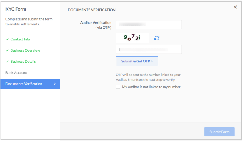 razorpay-dashboard-complete-kyc-enter-documents-verification