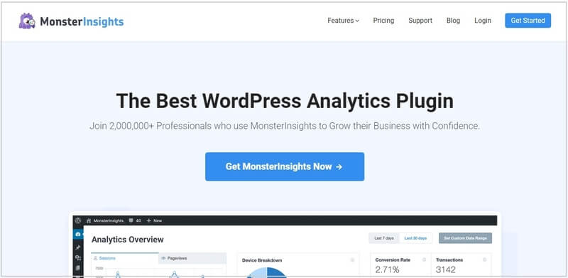 monsterInsights must-have plugins for the new WordPress