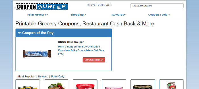 CouponSurfer Online Reward Site