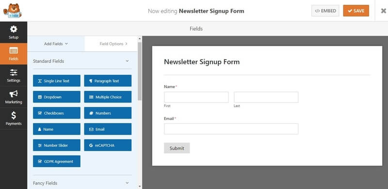 wpforms-newsletter-form-template Simple Email Marketing [Mailchimp and WPForms]