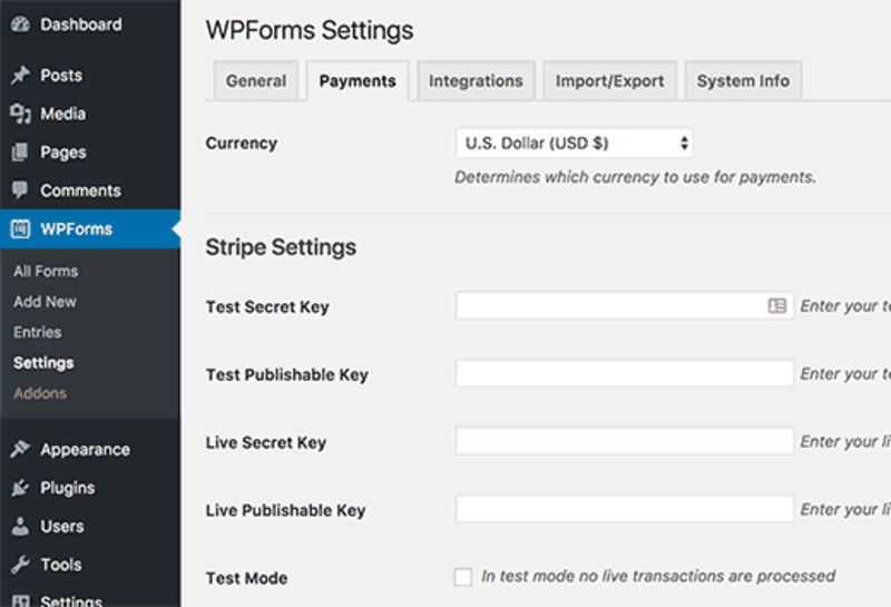 wpforms-stripe-payment-settings 