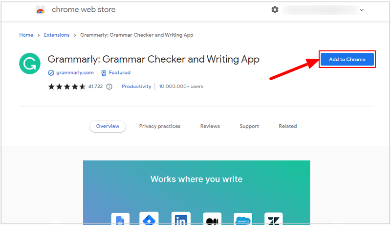 grammarly-chrome-store-click-add-to-chrome-button How to Write English Without Spelling Mistakes (Top 3 Tips)