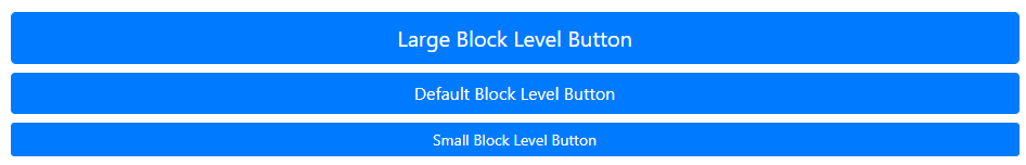 Create Block Level Buttons in Bootstrap 4