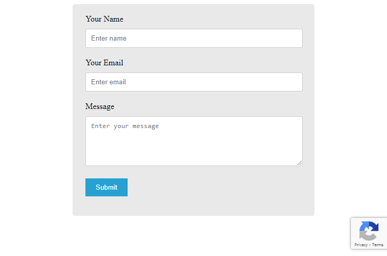 Add Google reCaptcha v3 to HTML Form with PHP