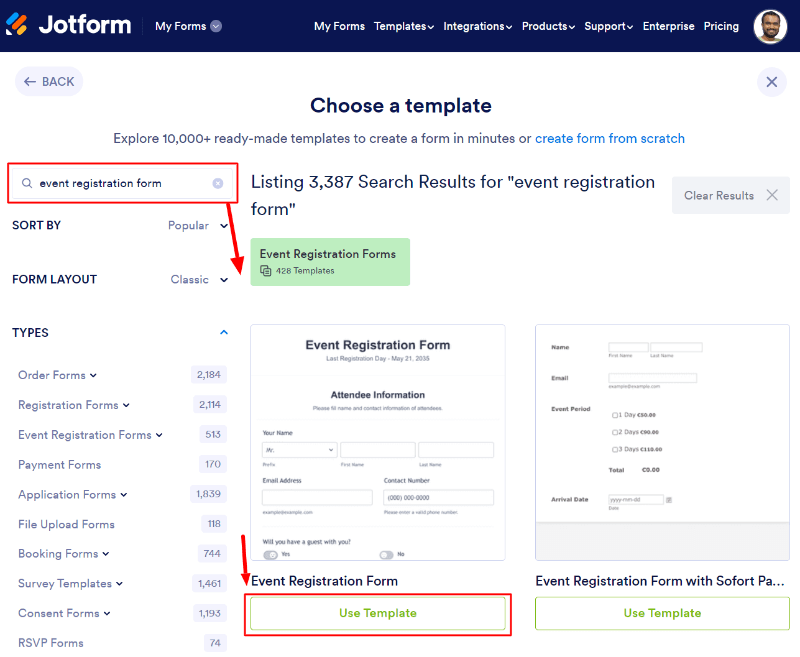 Event registration form template click use How to Create an Event Registration Form Online?