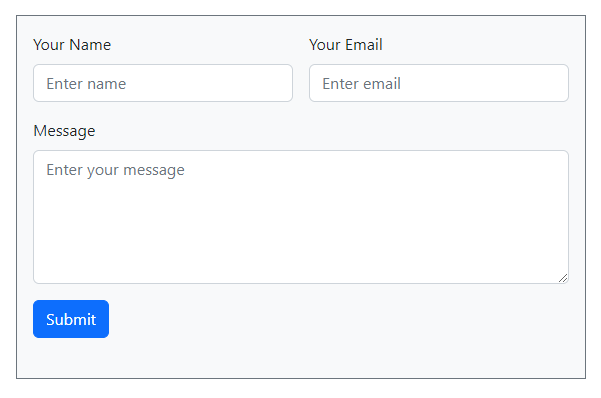 Responsive Contact Form In Bootstrap (and Send Emails)