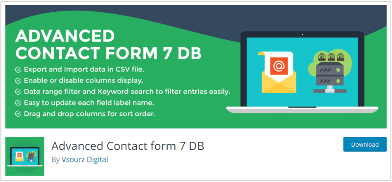 advanced db Save Contact Form 7 Entries into Database