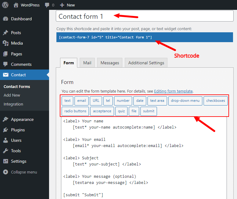 contact forms