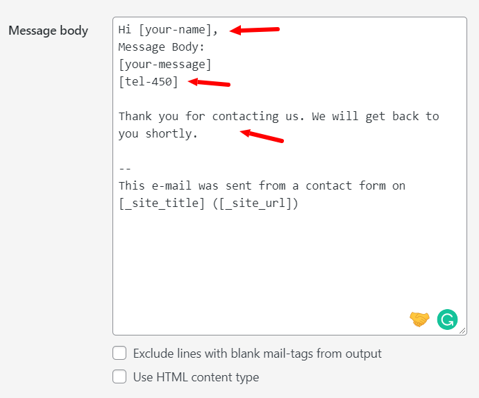 wp plugins search message body