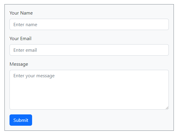 Bootstrap 5 design for forms