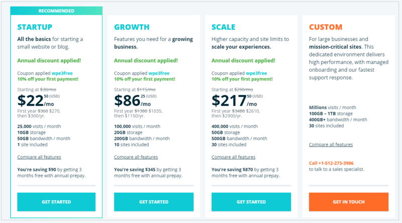 pricing WPEngine Discount