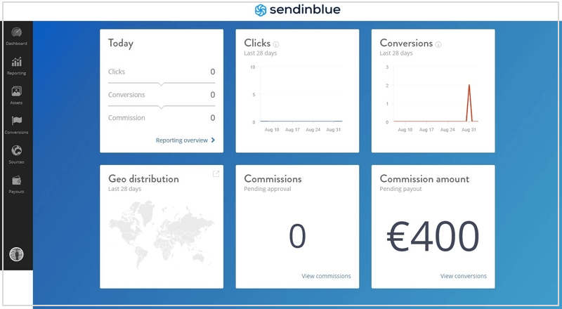 My Sendinblue earning proof