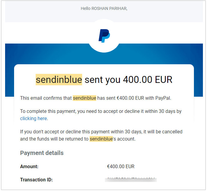 My Sendinblue earning proof