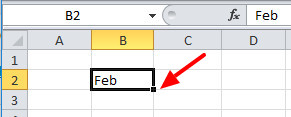 Generate Sequence of Months in Cell Range in Excel
