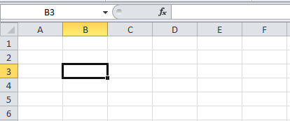 Select Single Cell Range in Excel