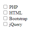 HTML input type checkbox element