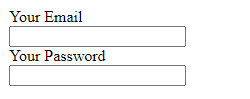 HTML input type password elements