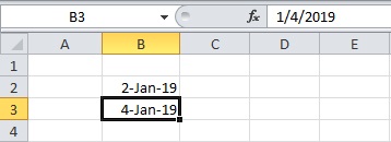 Put Even Number Dates In Two Cells