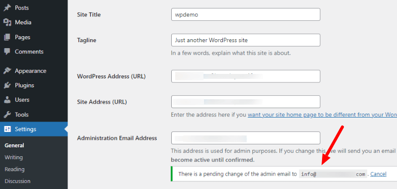 wp-dashboard-setting-general-change-email-pending