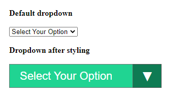 Change Select Dropdown Arrow Using 'appearance: none' in CSS