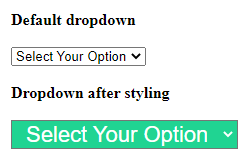 How to Style a Select Dropdown Box Using CSS Only