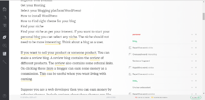 grammarly app error correction