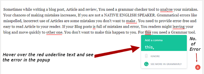 Grammarly english writing visual editor