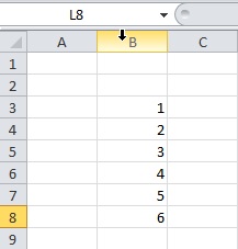Mouse Hover Over the Column Containing the Data