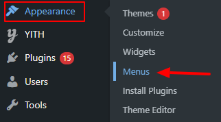 wordpress-appearance-menus How to Show WooCommerce Product Categories in Menu