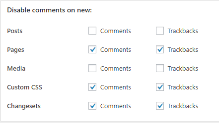 disable new comment from no page comments plugin