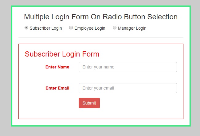 Live Demo of HTML Form to show meaning of markup language in HTML