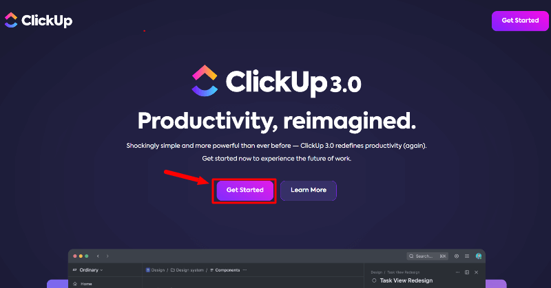 ClickUp homepage ClickUp Review