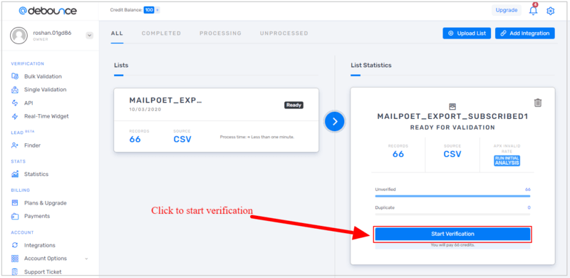 dashboard-email-list-start-verification Debounce review