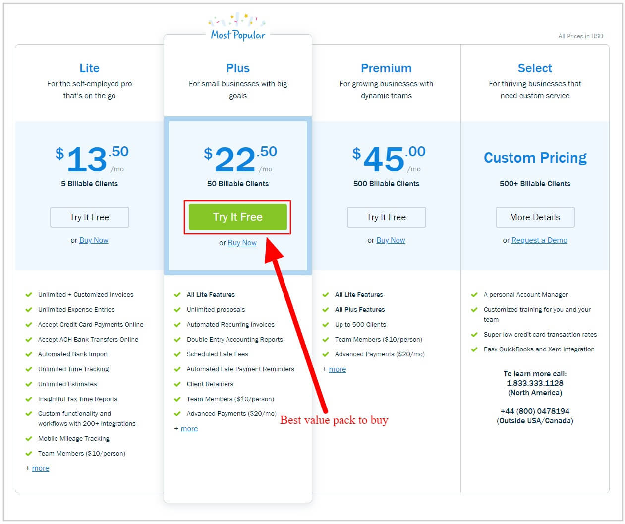 Freshbook review pricing