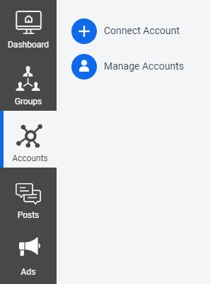 accounts menu option accounts