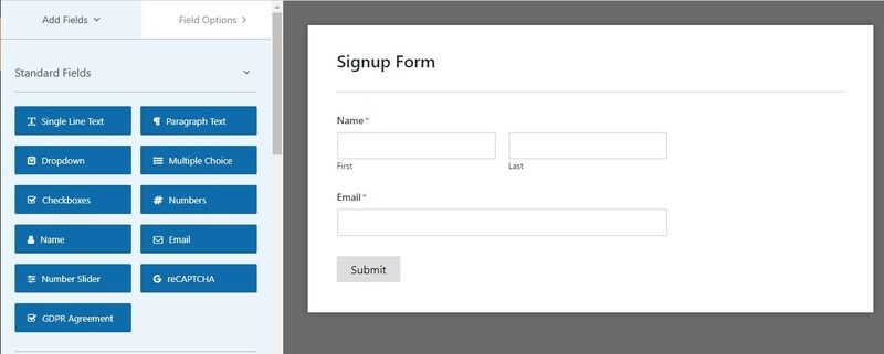 Newsletter Signup Form